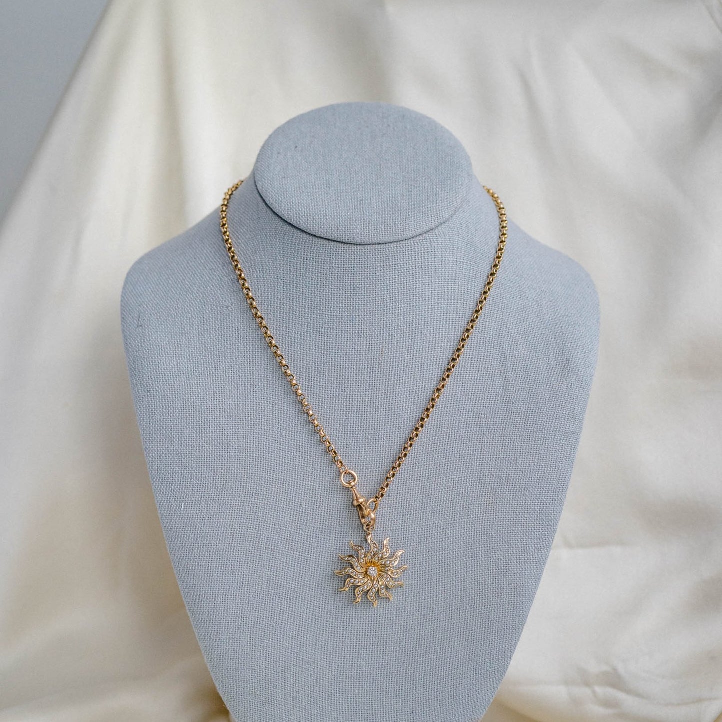 Belcher Watch Chain in 9k Gold with Dog Clip Closure