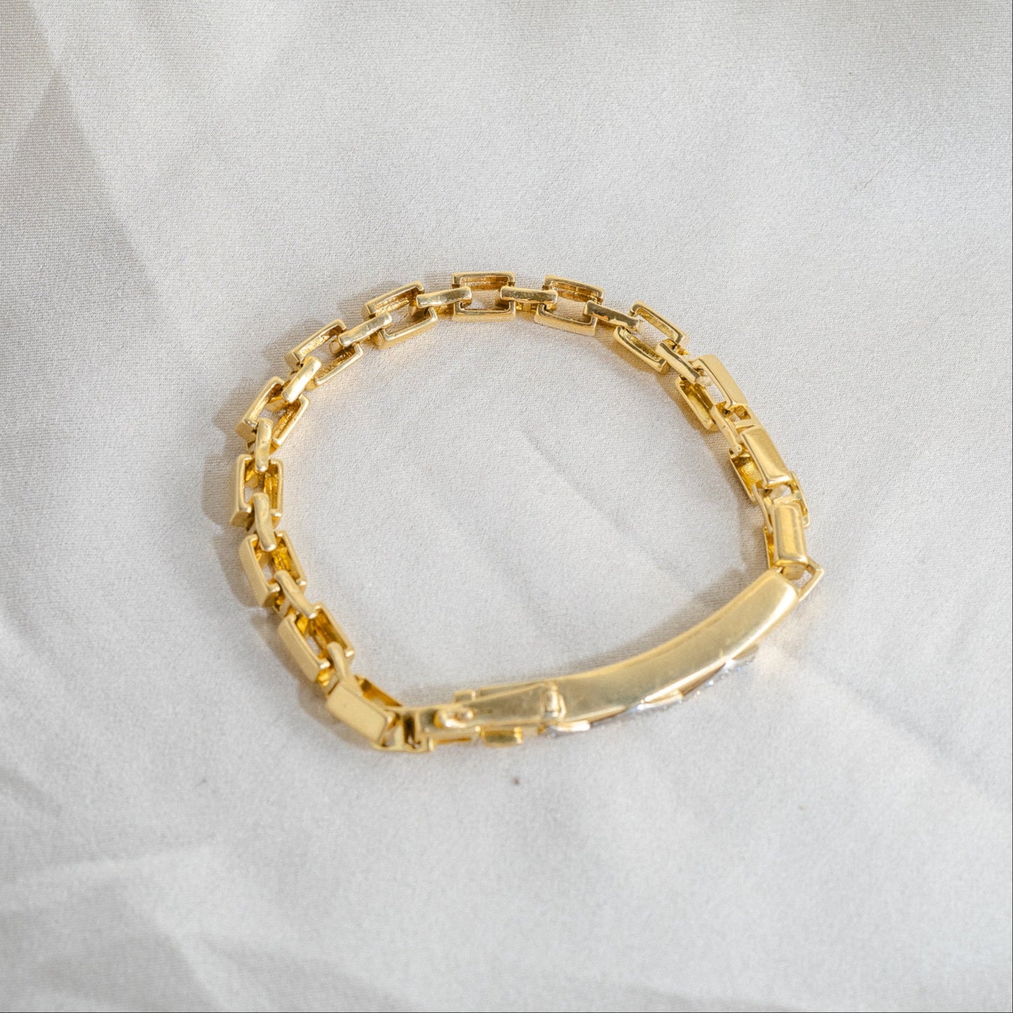David Webb Lightning Bolt Diamond, Platinum, + 18K Gold Bracelet