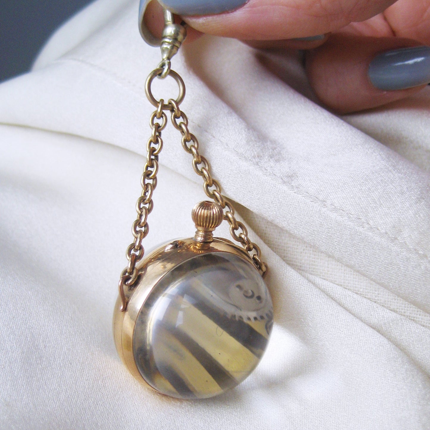 Edwardian Rock Crystal “Pool of Light” Watch Pendant