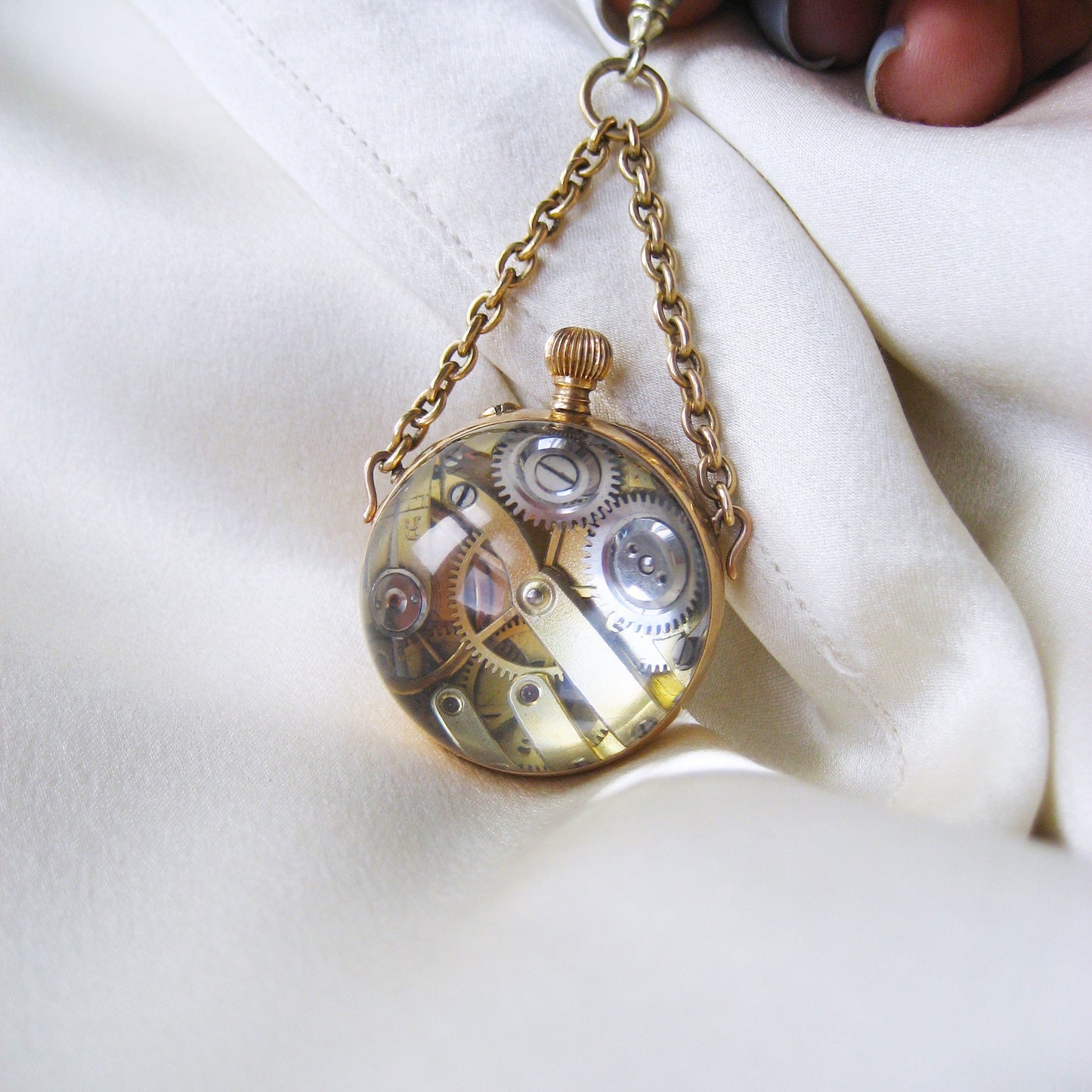 Edwardian Rock Crystal “Pool of Light” Watch Pendant