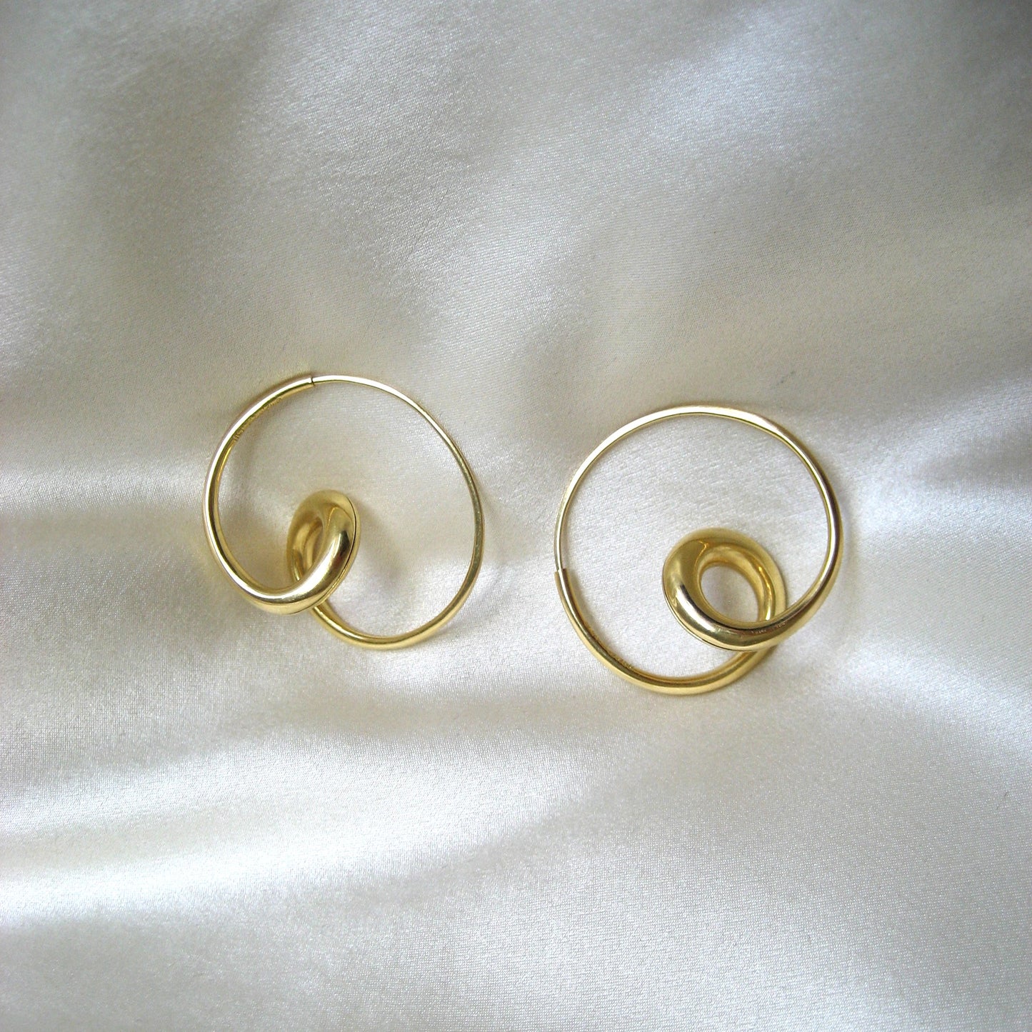 Michael Good Large Single Loop Earrings in 18K Gold