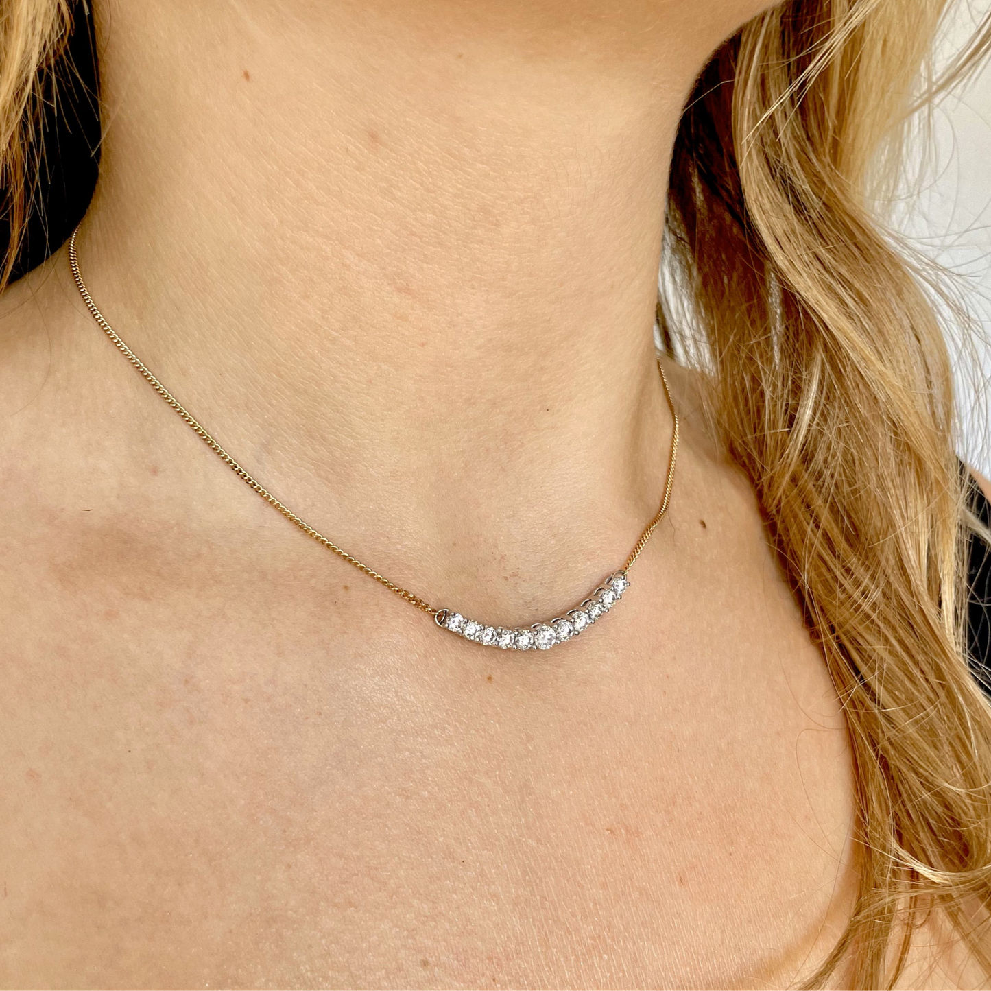 The Diamond Line Necklace
