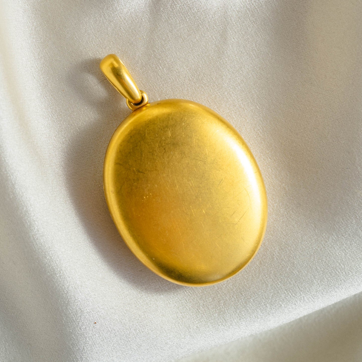 Antique Celestial 18k Gold Diamond Locket