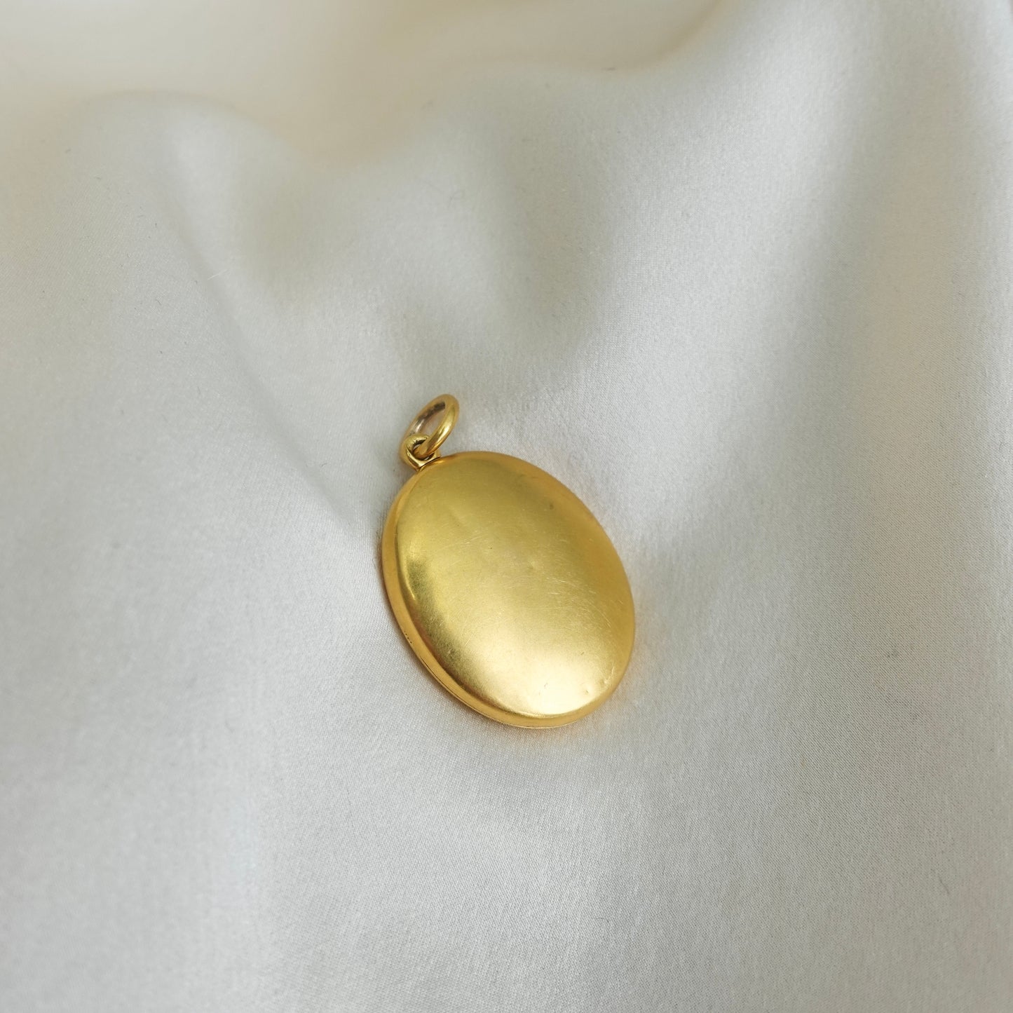 Forget-Me-Not Victorian Turquoise & Diamond Locket in 15K Gold