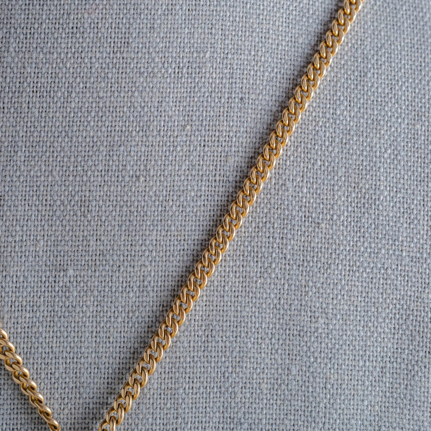 Solid 14k Gold 22 inch Cuban Curb Pocket Watch Chain Necklace
