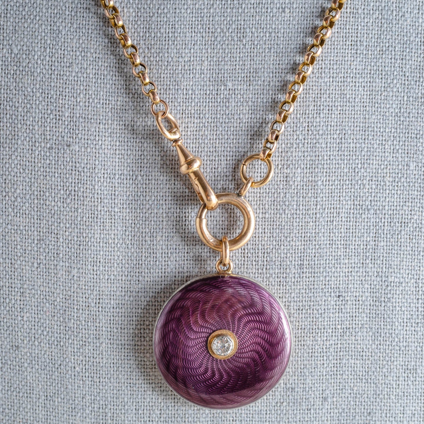 Belcher Watch Chain in 9k Gold with Dog Clip Closure