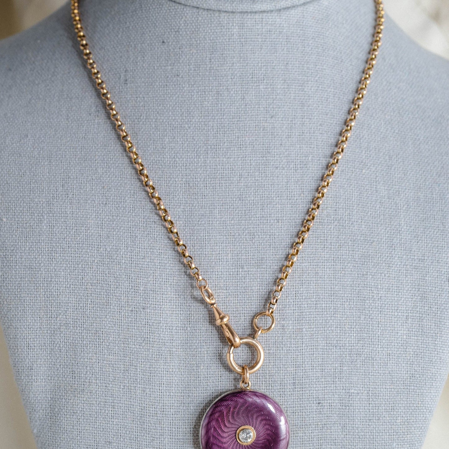 Belcher Watch Chain in 9k Gold with Dog Clip Closure