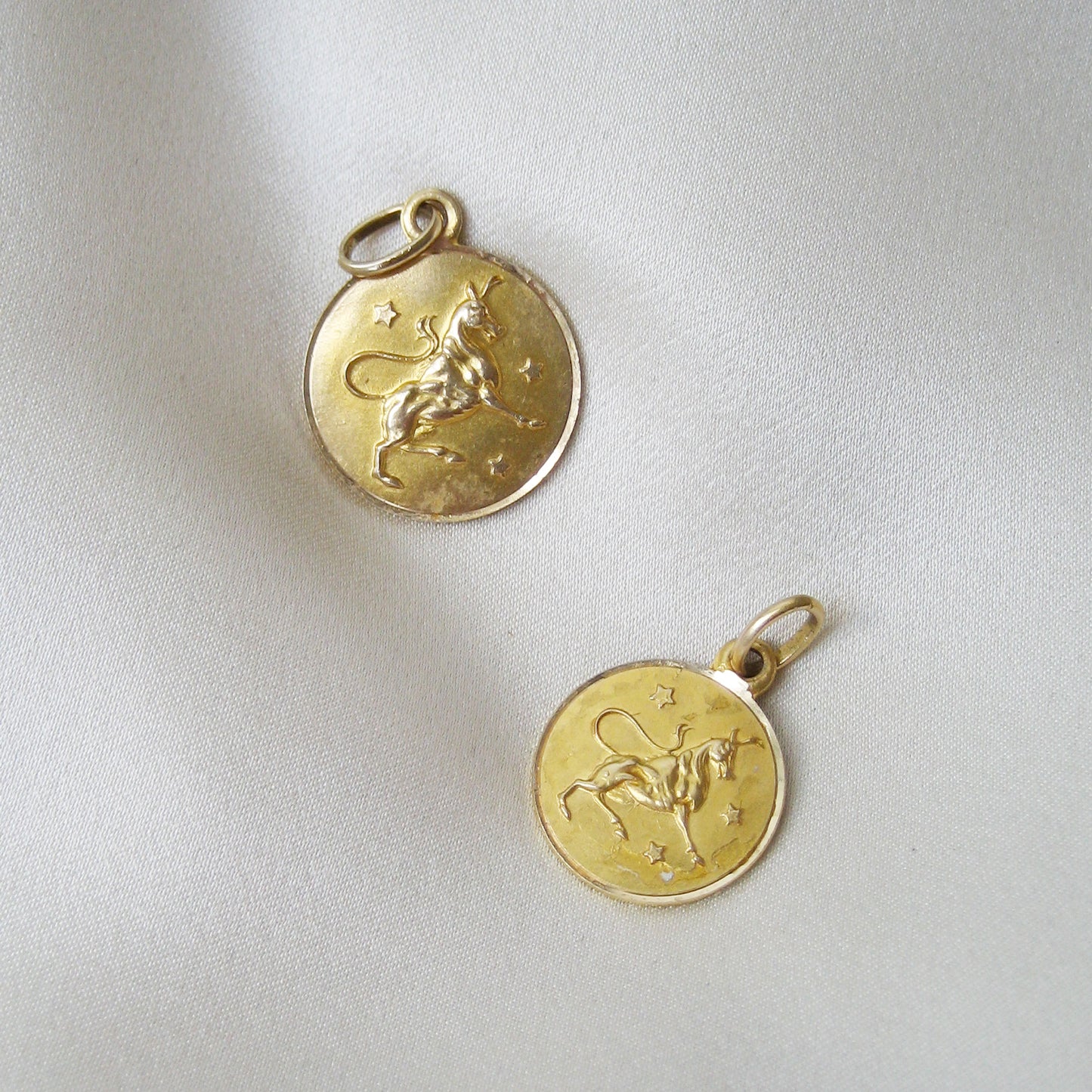 Italian 14K Taurus Zodiac Pendant