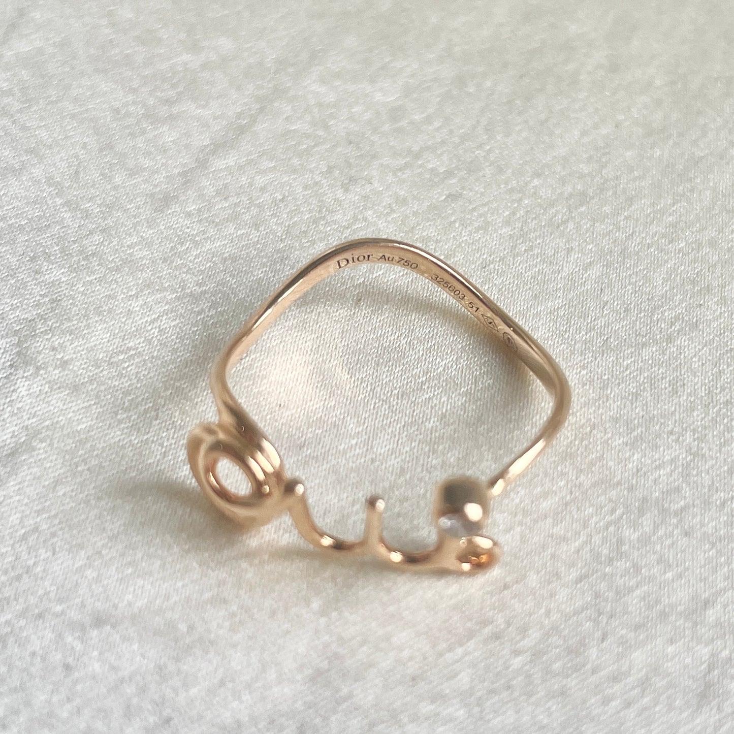 Christian Dior “Oui” Ring in 18K Rose Gold