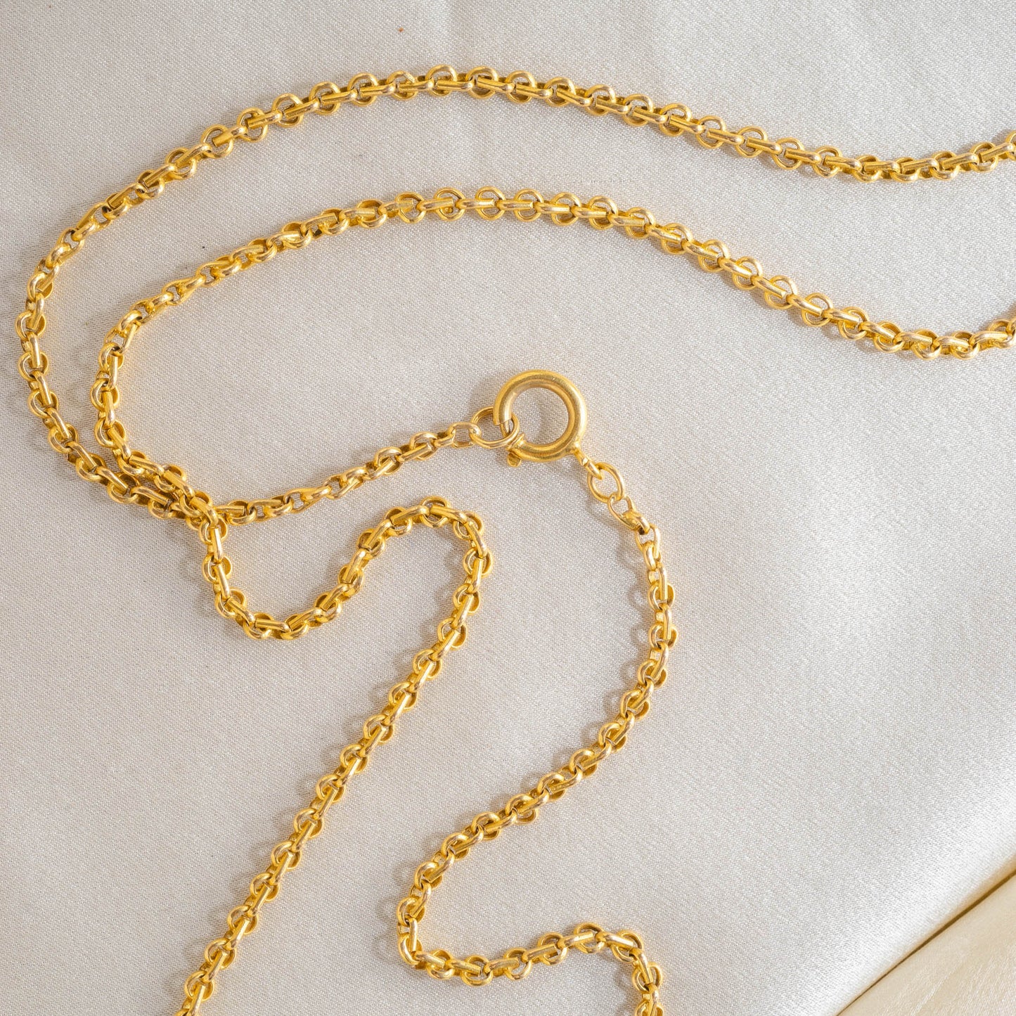 Stunning Solid Link 27" Rolo Chain in 18 Karat Yellow Gold