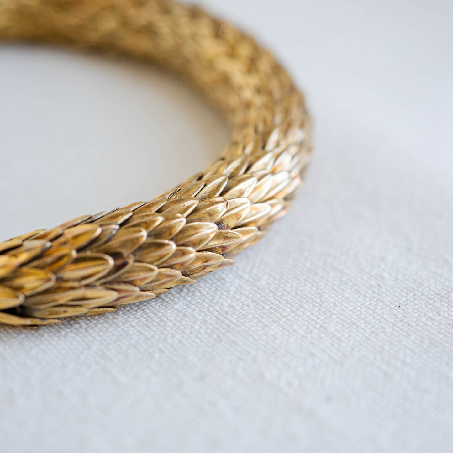 Antique Victorian Snake Bracelet 18k Yellow Gold With Turquoise, Pearl and Garnet Detail