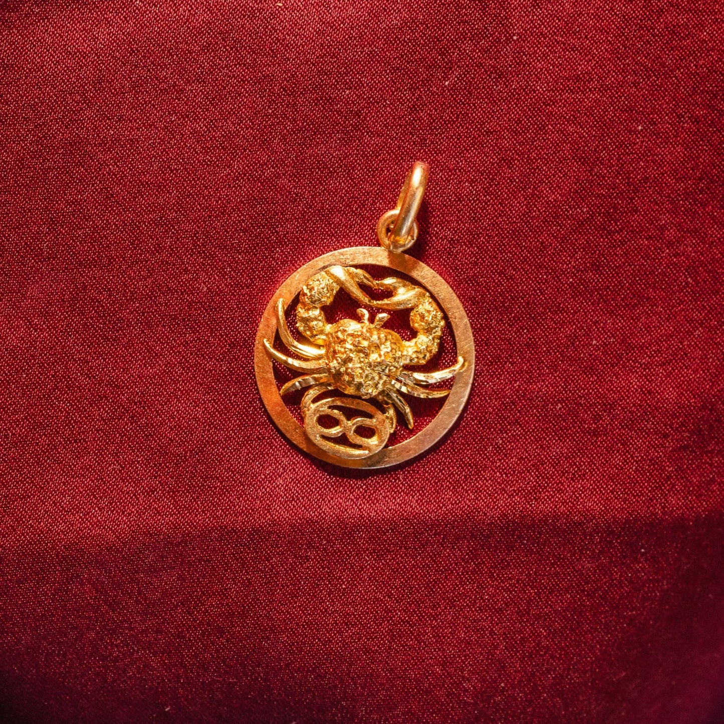Stunning 17k French Cancer Pendant