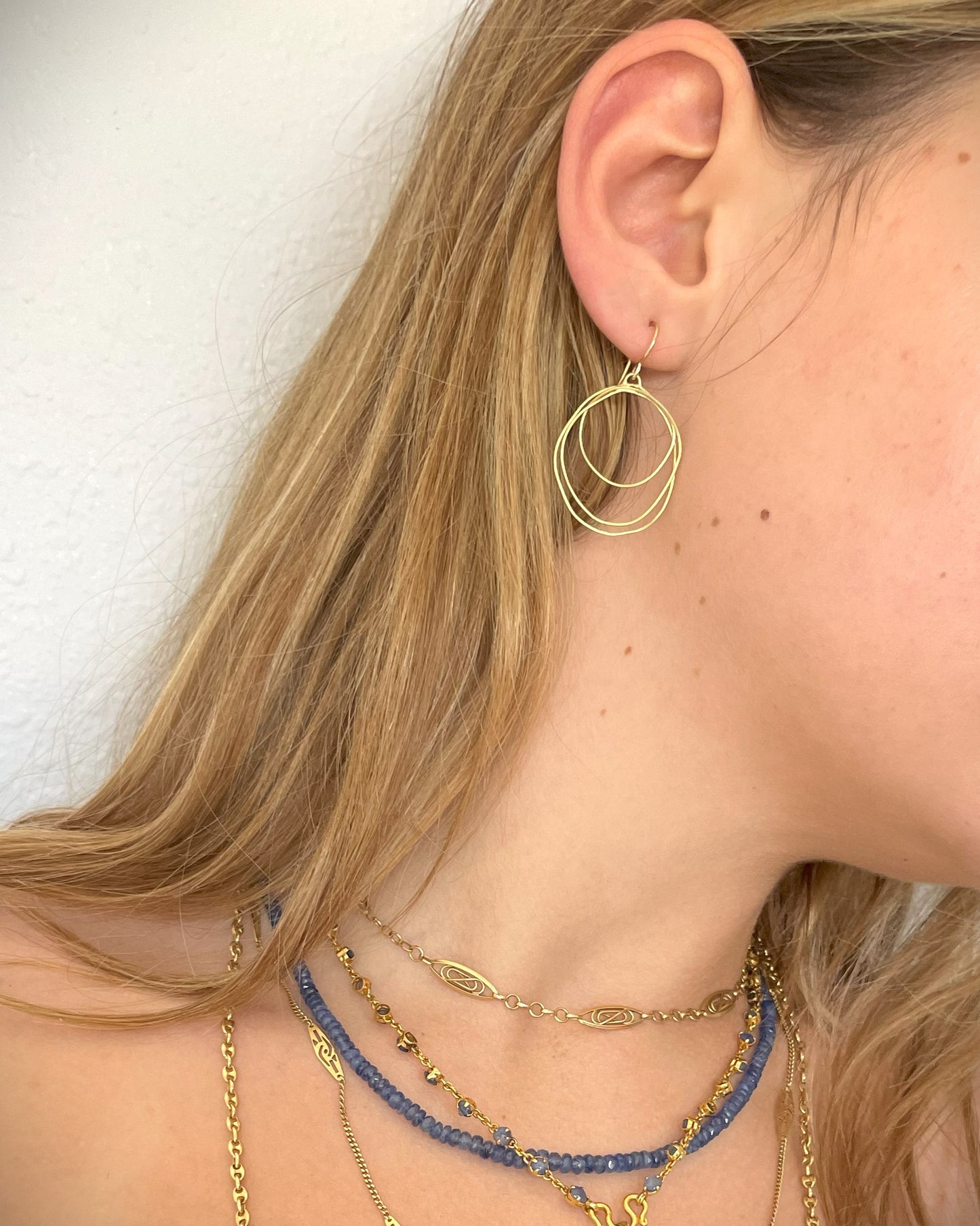 Modern Tide Pool 18K Dangle Earring