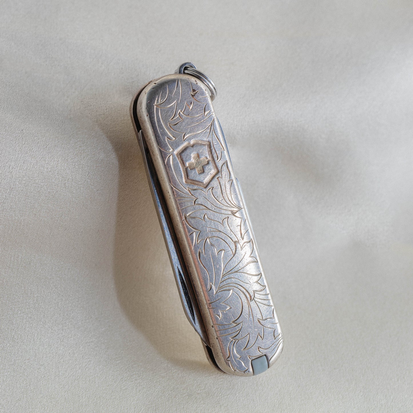 Tiffany Sterling Silver Engraved Swiss Army Pocket Knife