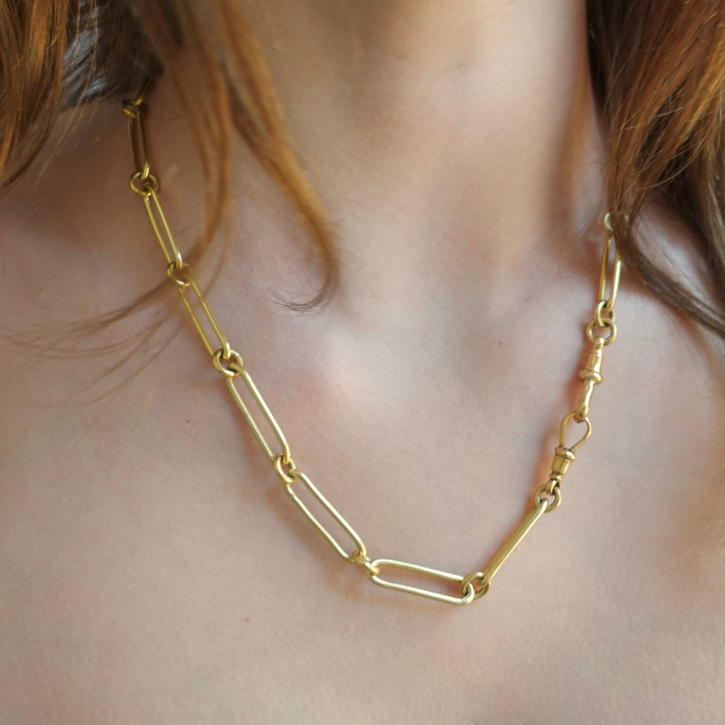 Vintage Gold Trombone Chain