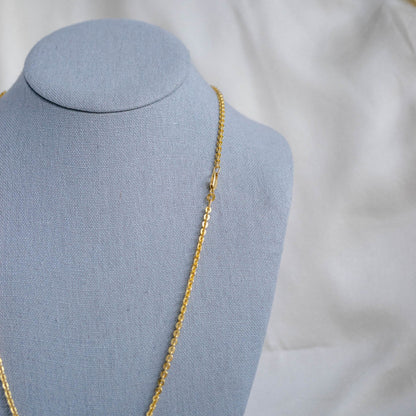 Gorgeous Italian 18k Flat Cable Chain 22 inch