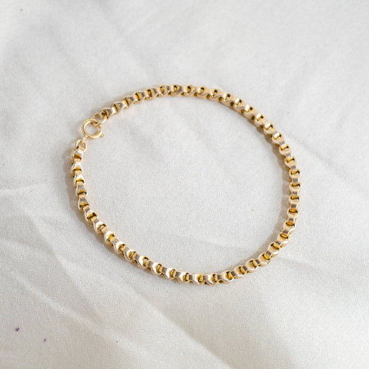 Simple 10k Gold Chain Bracelet