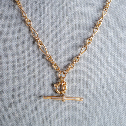 9k Twisted Rose Gold Pocket Watch Chain Necklace