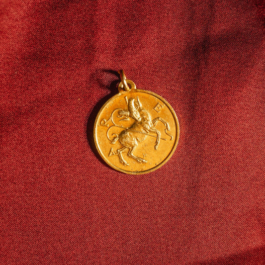 70’s Aries Pendant in 18K by Franklin Mint