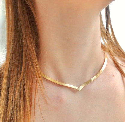 Chevron Collar Necklace
