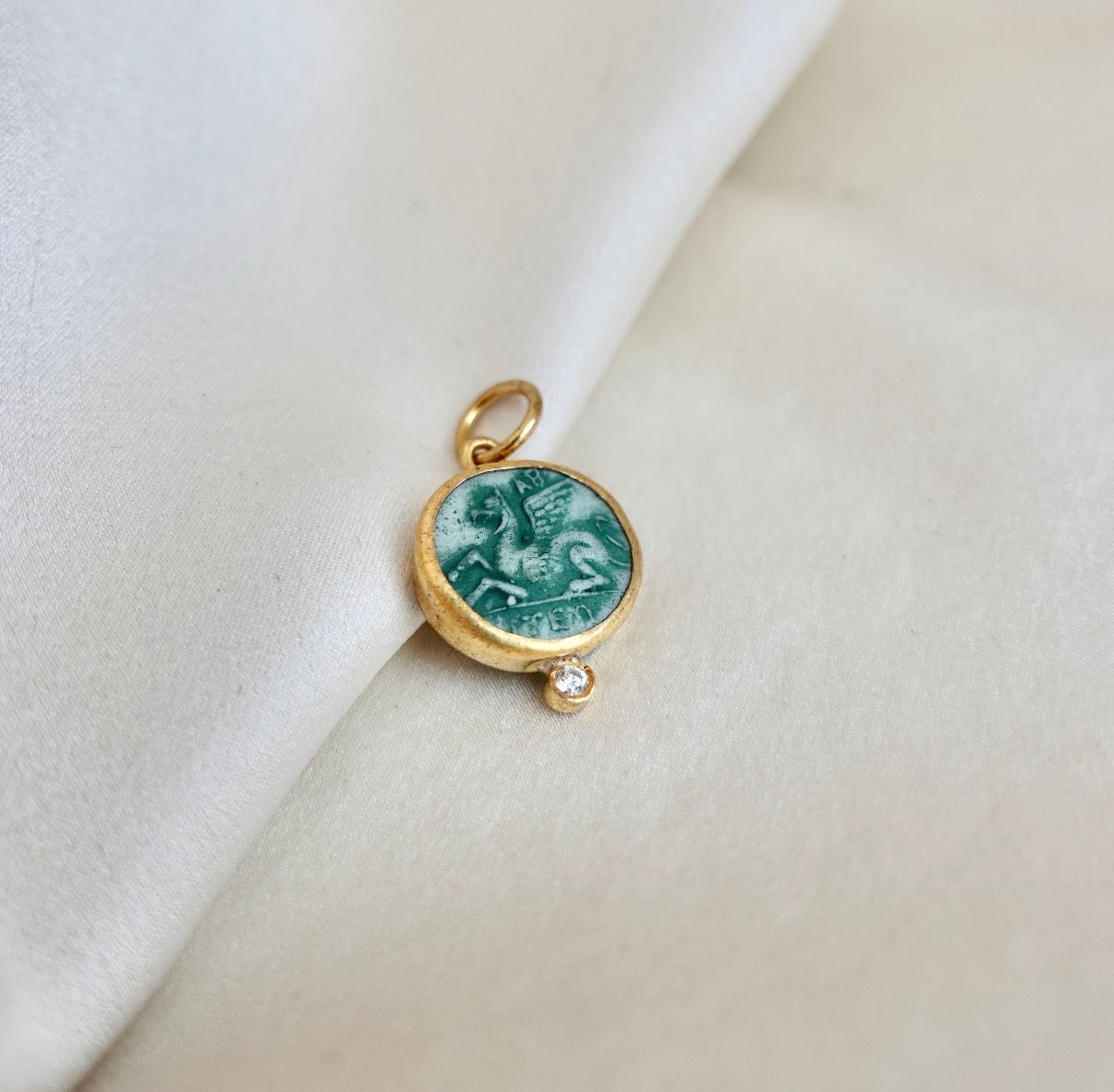 Pegasus Green Quartz Pendant