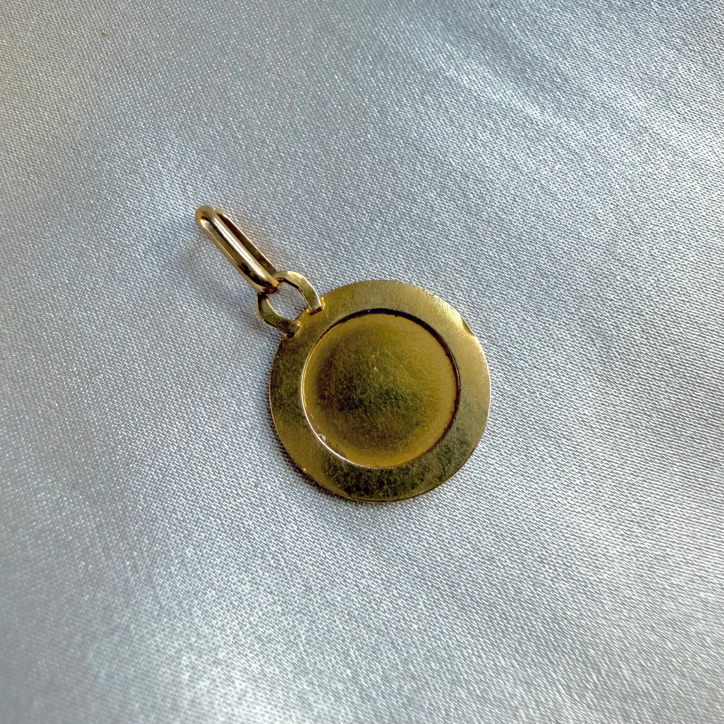 French Petite 18K Sagittarius Zodiac Medallion