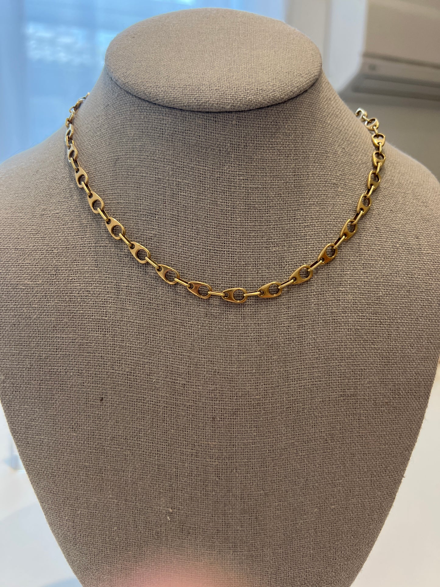 Unique 70s linked 14K chain
