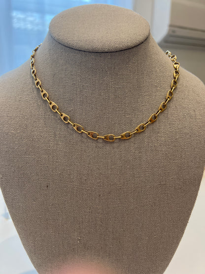 Unique 70s linked 14K chain