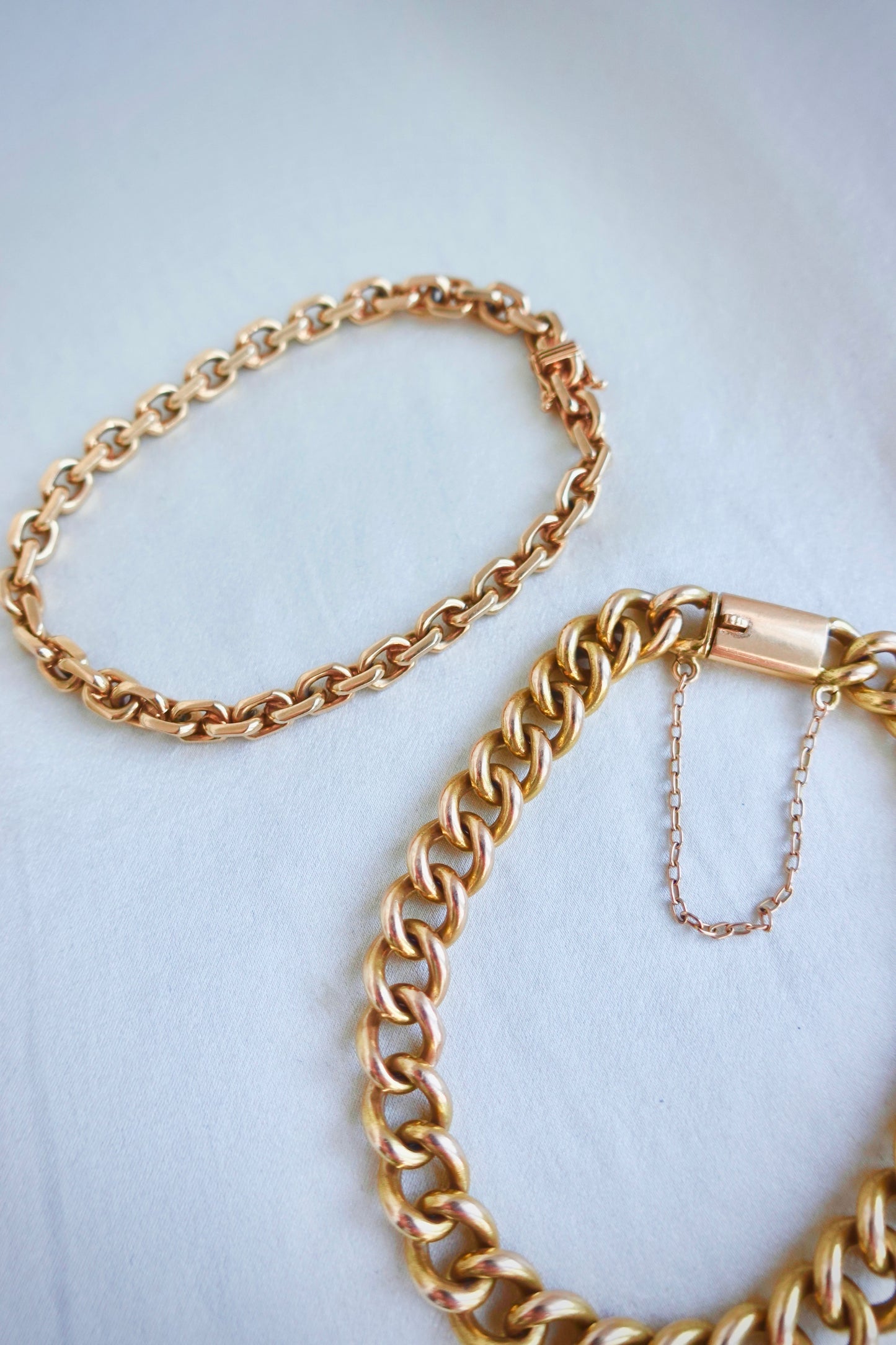 Quietly Perfect 18K Rounded Curb-Vintage Rounded Curb Bracelet in 18K