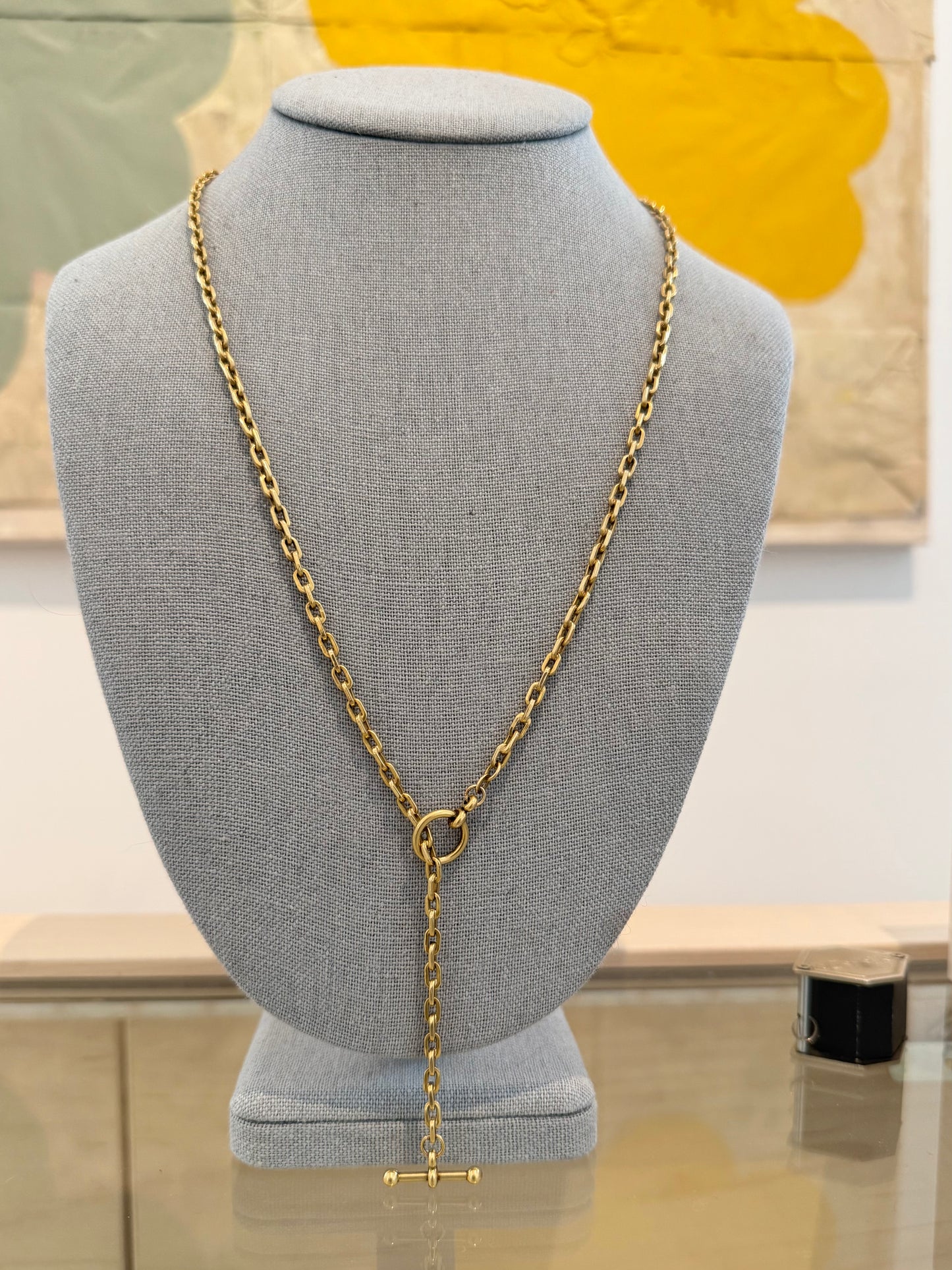 18K Italian Oval Link Chain Necklace