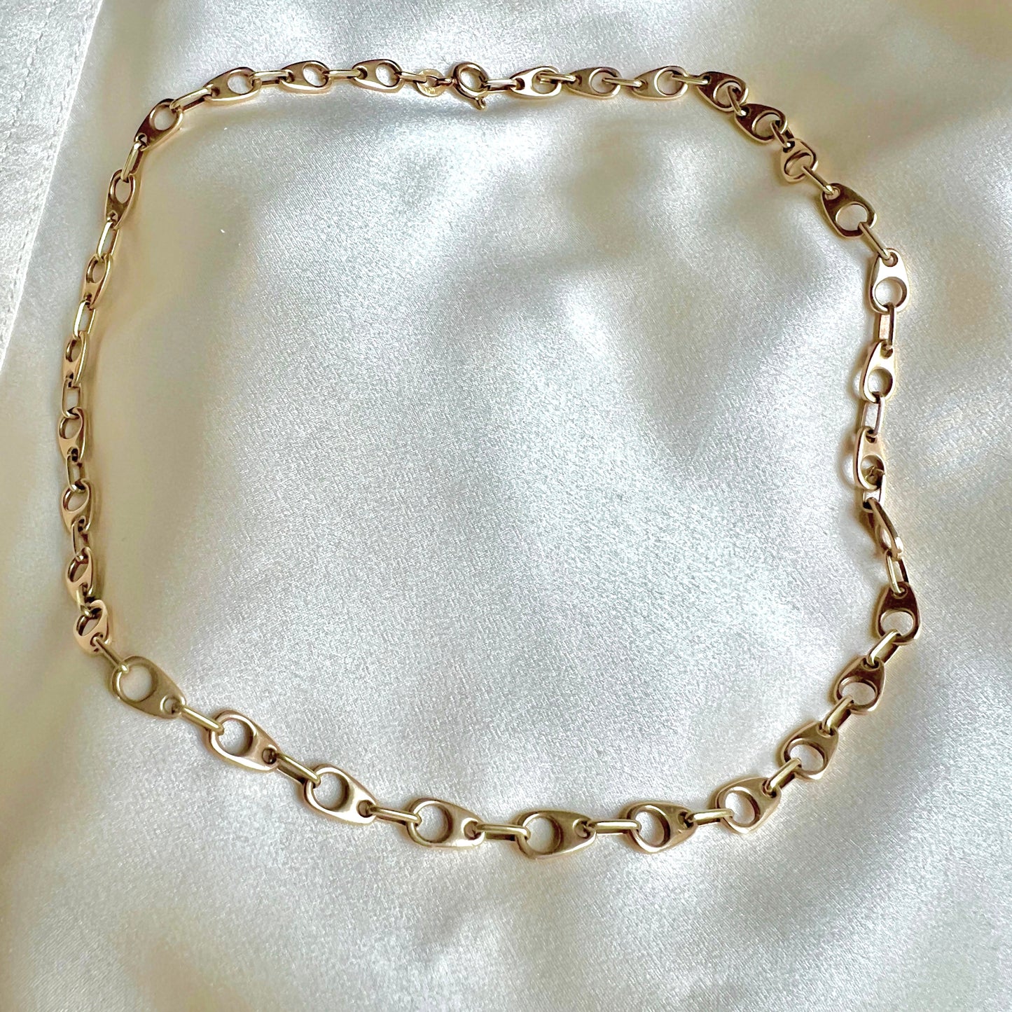 Architectural Asymmetrical Link Necklace
