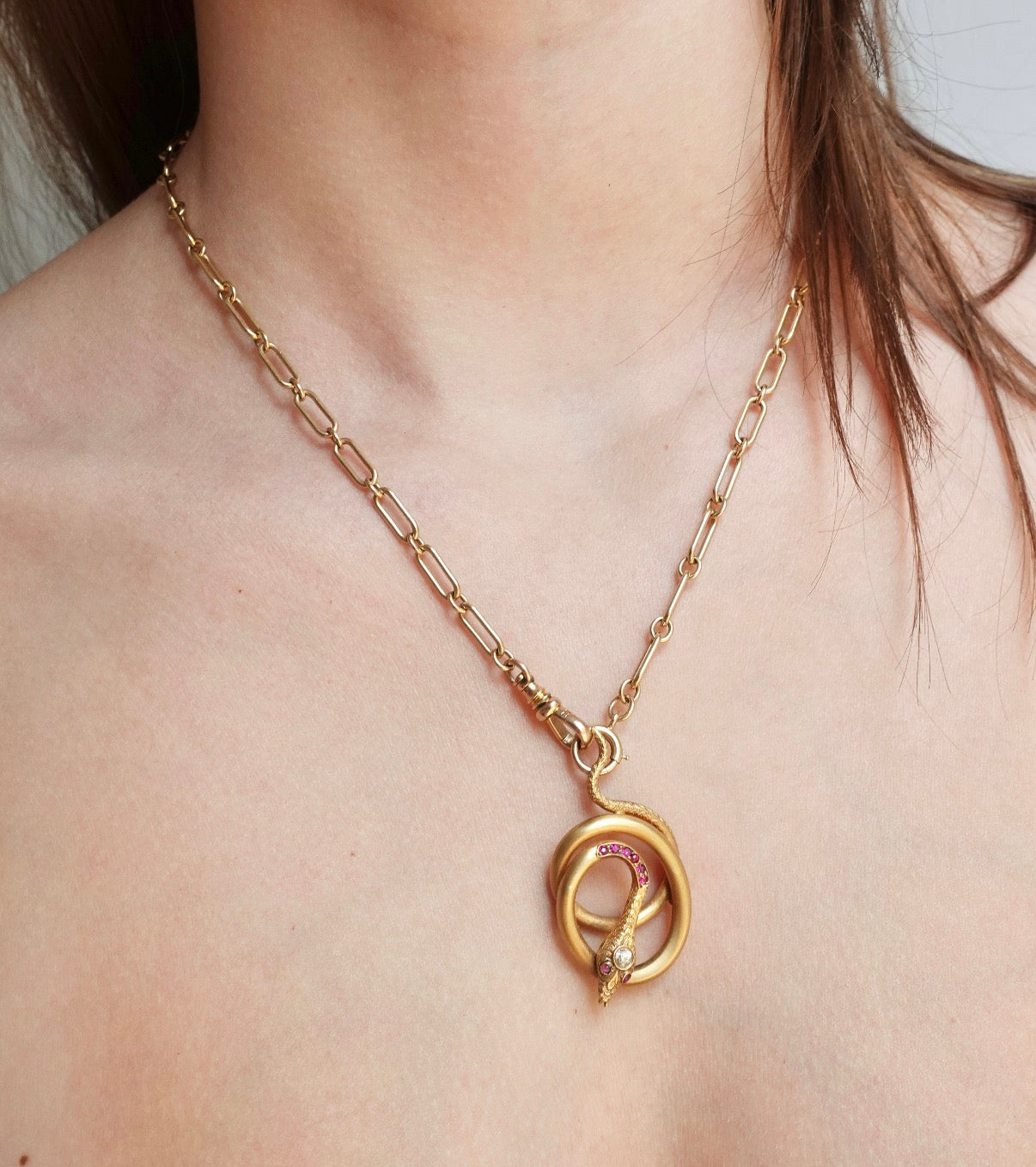 The Serpent Love Knot Pendant