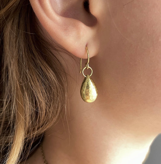 Sculptural drop earrings