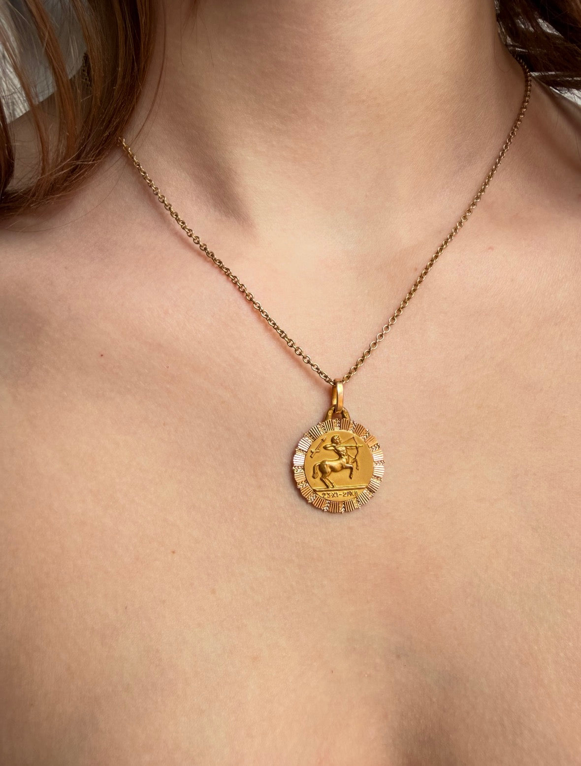 French Sagittarius in 18K by Perroud