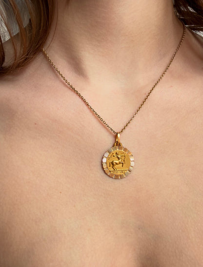 French Sagittarius in 18K by Perroud