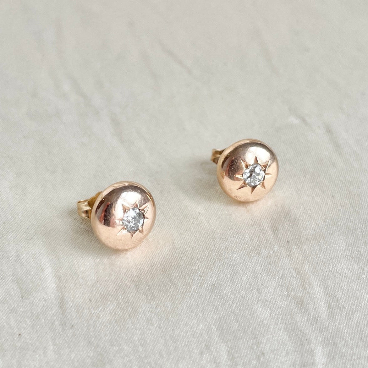 Star Set Diamond Studs