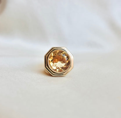 The Soltice: 18K Citrine Ring by Fred Paris