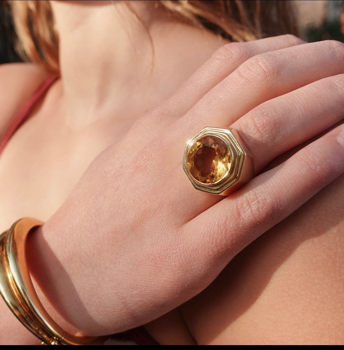 The Soltice: 18K Citrine Ring by Fred Paris