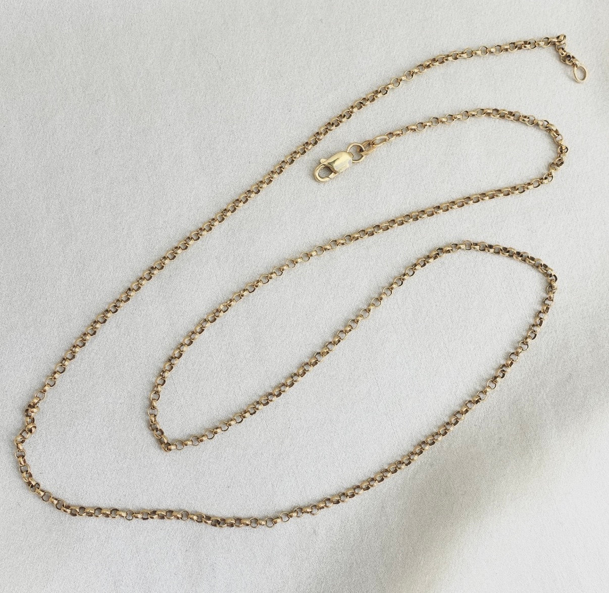 14K Rolo Chain in 24 inches