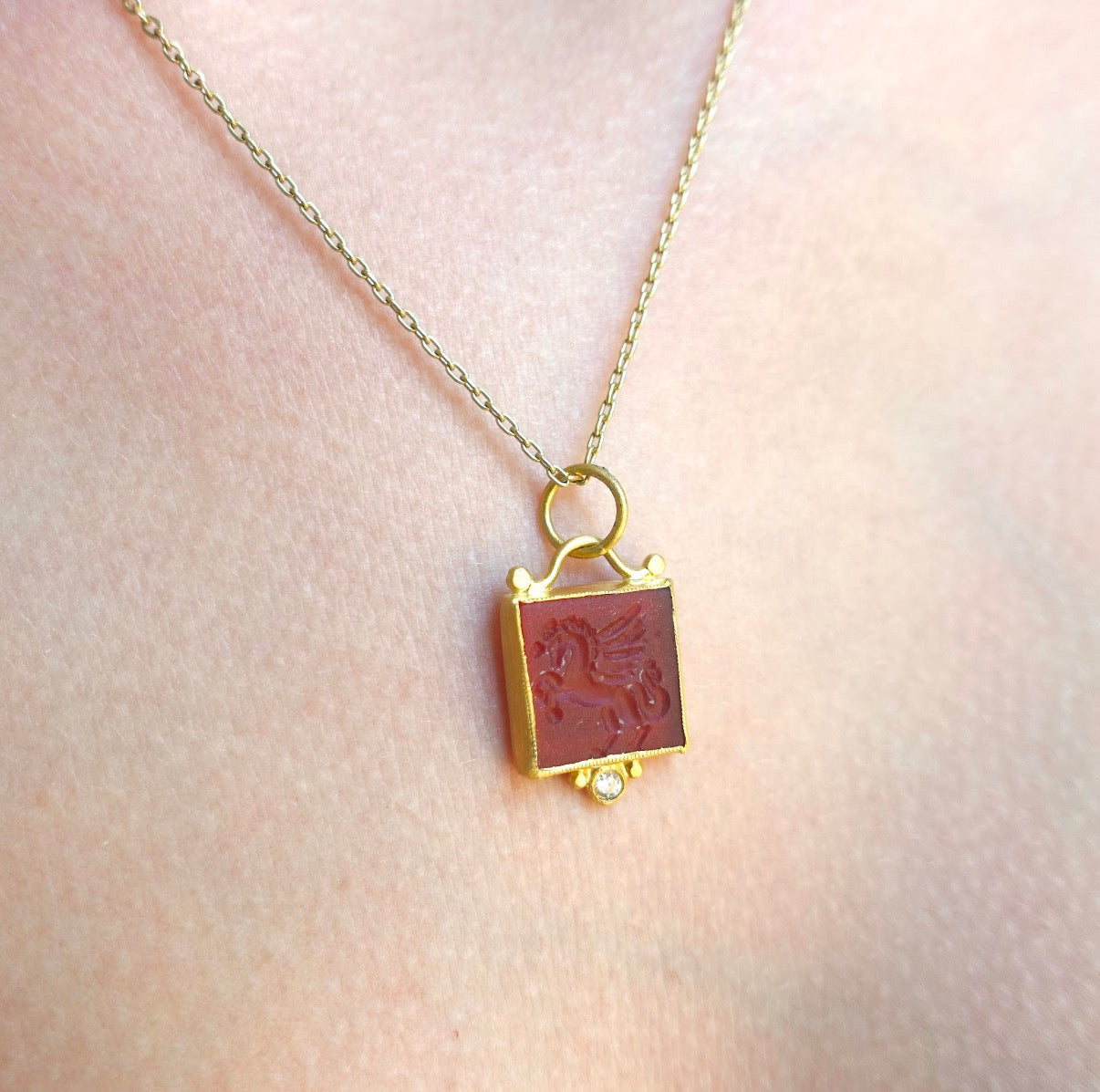 Pegasus Intaglio Pendant
