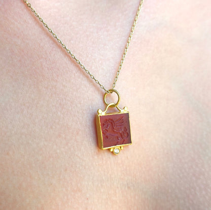 Pegasus Intaglio Pendant