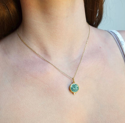 Pegasus Green Quartz Pendant