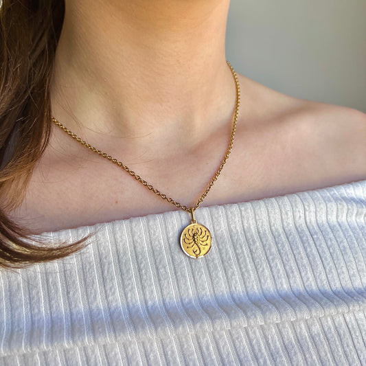 Vintage Italian 18k Gold Scorpio Pendant