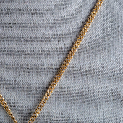 Solid 14k Gold 22 inch Cuban Curb Pocket Watch Chain Necklace