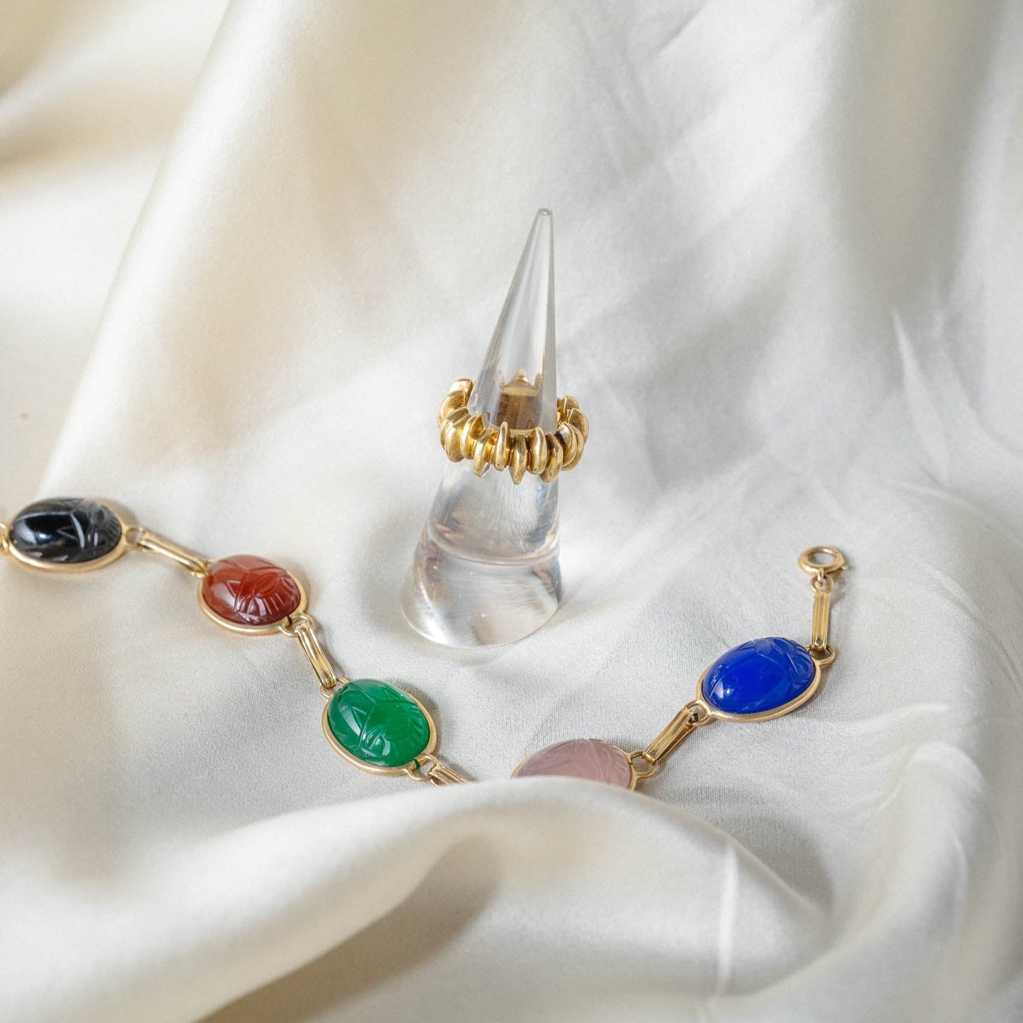 Italian Mid Century 18K Modern Ring