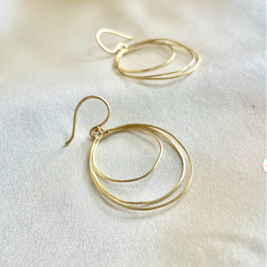Modern Tide Pool 18K Dangle Earring