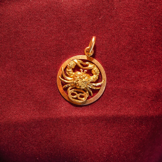 Stunning 17k French Cancer Pendant